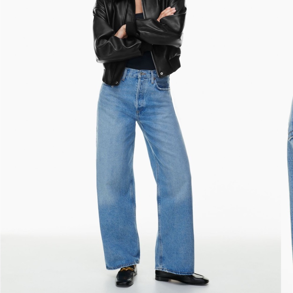 Agolde low slung baggy jean, size 23